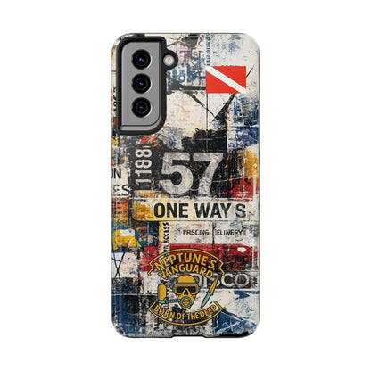 Grunge Street Collage Tough Phone Case