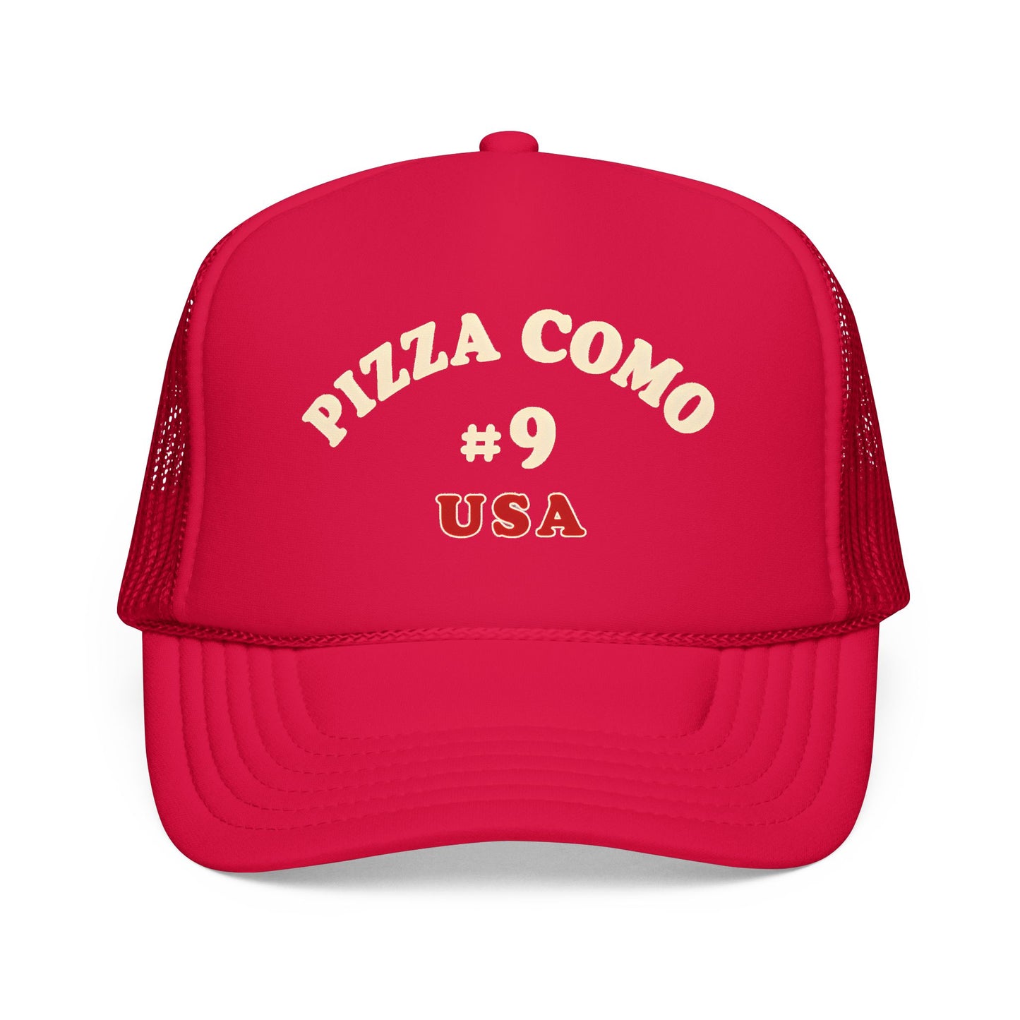 Pizza Como #9 USA 1975 Design Remake Trucker Hat