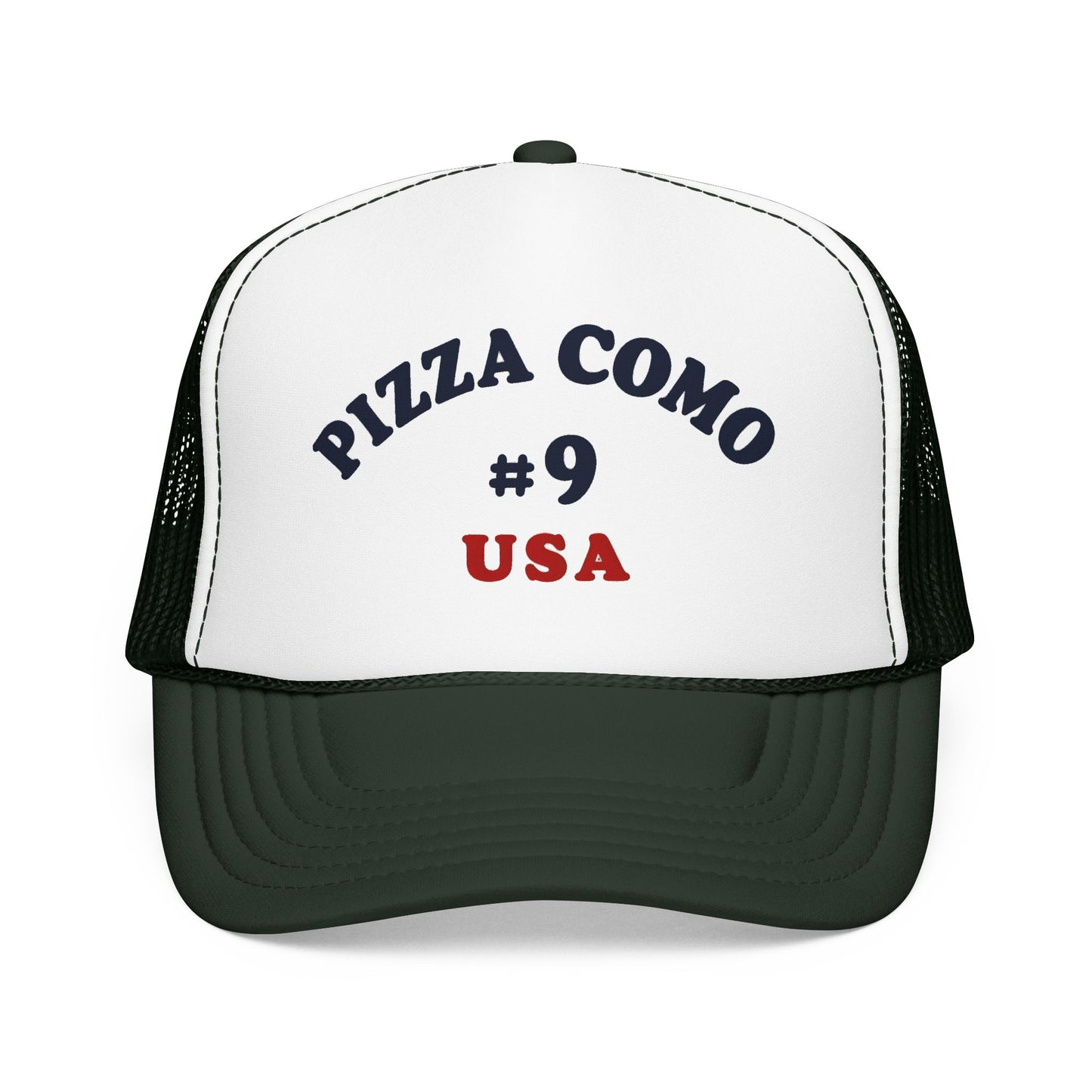 Pizza Como #9 USA 1975 Design Remake Trucker Hat