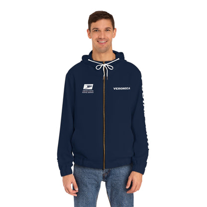 Retro Postal Pride Service Zip-Up Hoodie
