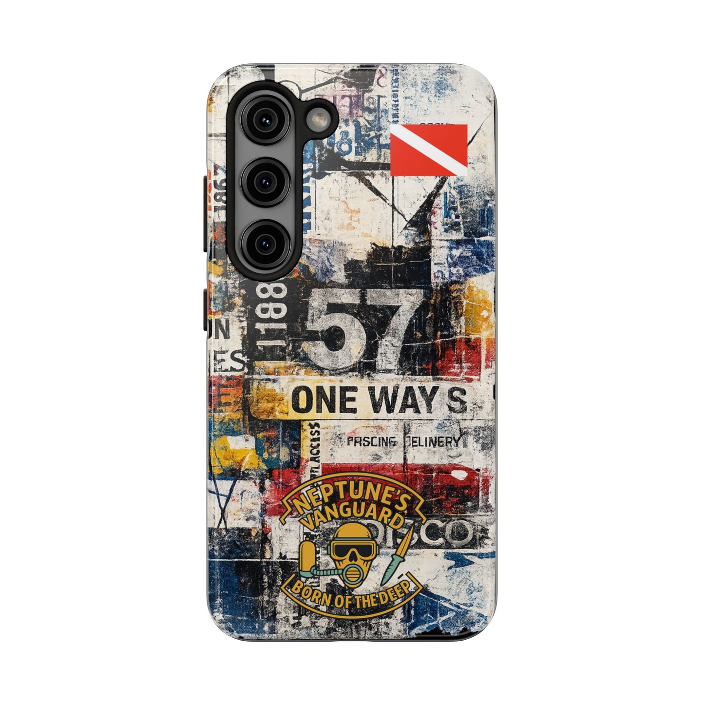 Grunge Street Collage Tough Phone Case