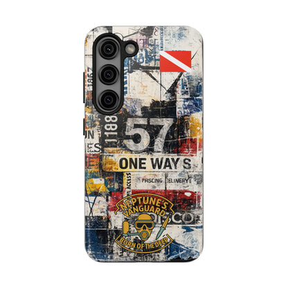 Grunge Street Collage Tough Phone Case