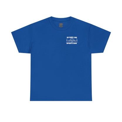 Wish You Were Beer 50 Yard Line Sports Bar T Shirt