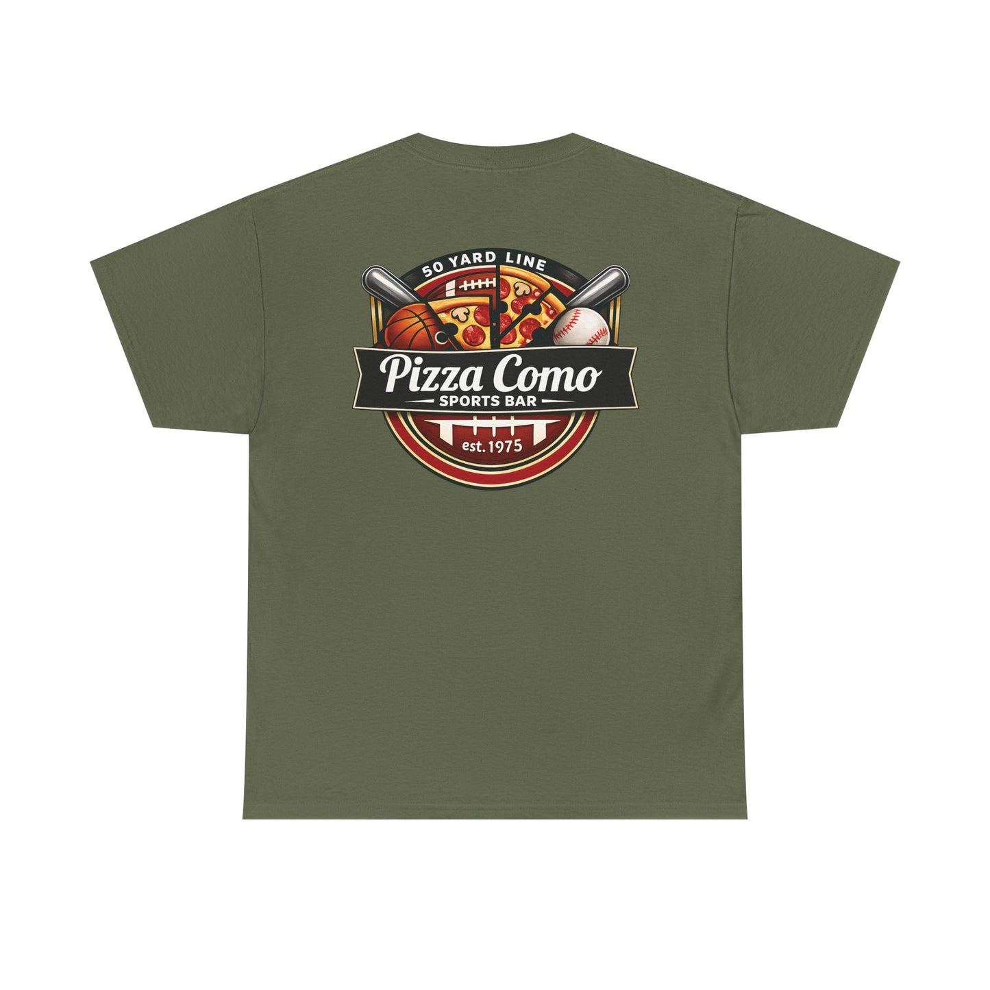 Pizza Como Sports Bar Logo T Shirt