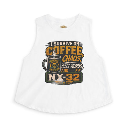 Coffee, Chaos & NX32 Women's Crop Top