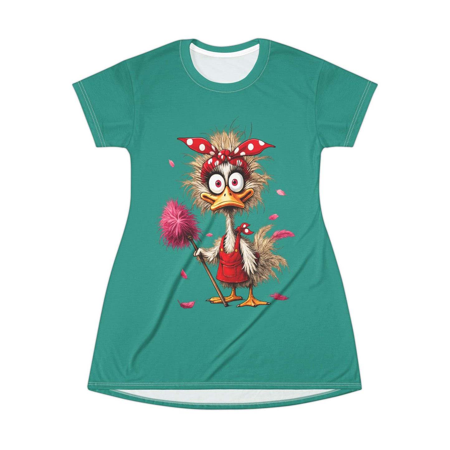 Cleaning Can Wait Funny Duck Women’s Nightgown