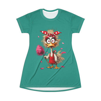 Cleaning Can Wait Funny Duck Women’s Nightgown