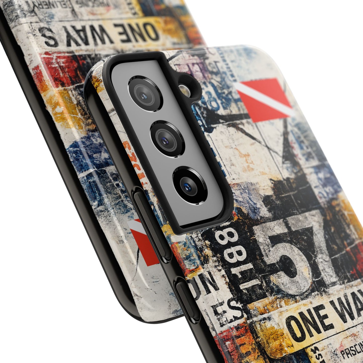 Grunge Street Collage Tough Phone Case