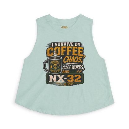 Coffee, Chaos & NX32 Women's Crop Top