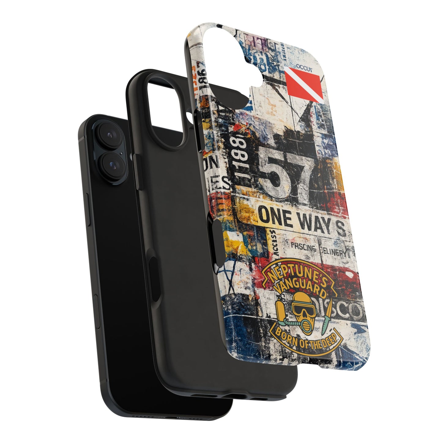 Grunge Street Collage Tough Phone Case