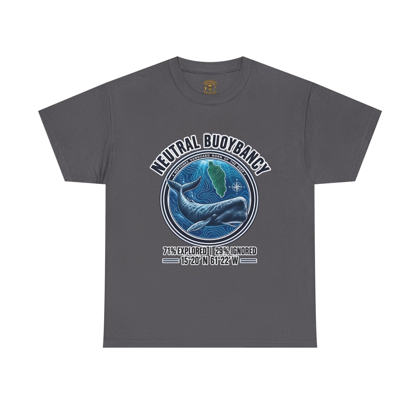 Dominica Sperm Whale Coordinates Tee