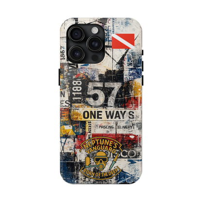 Grunge Street Collage Tough Phone Case