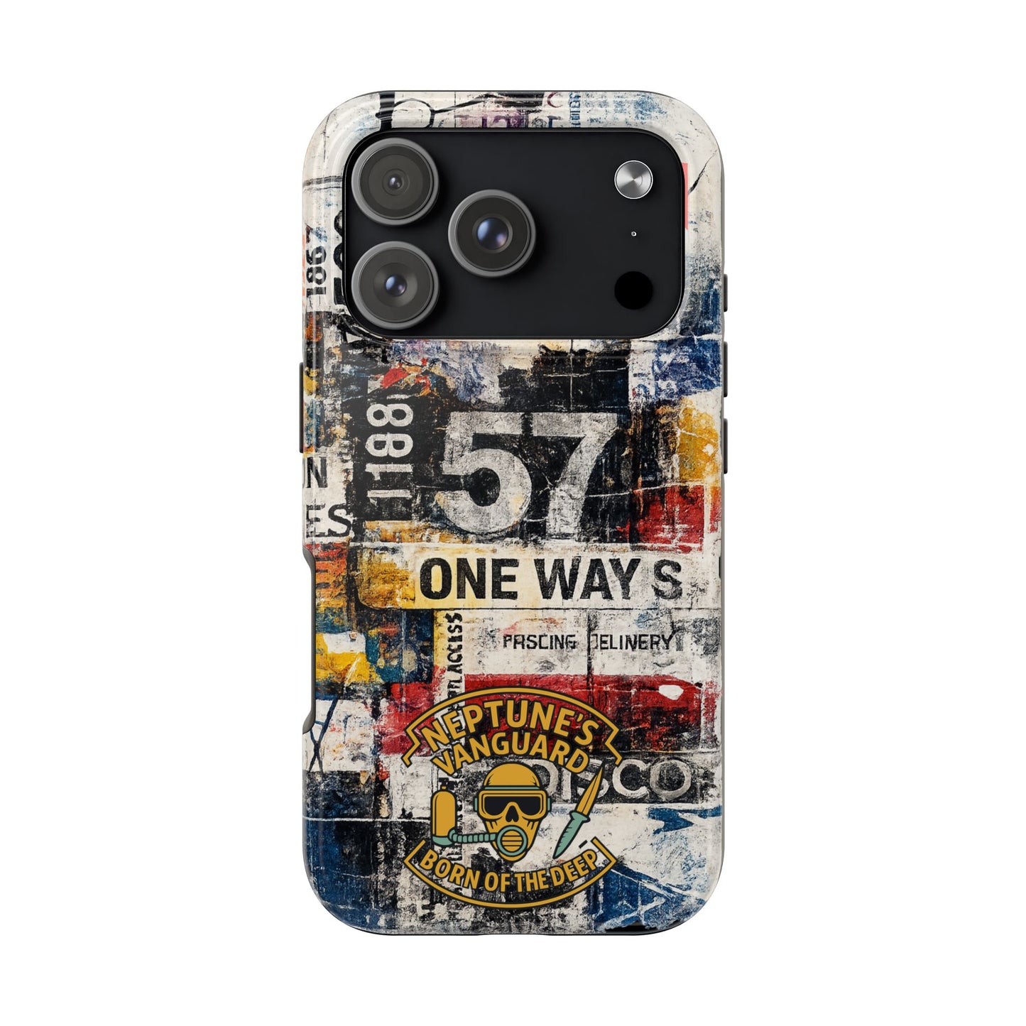 Grunge Street Collage Tough Phone Case