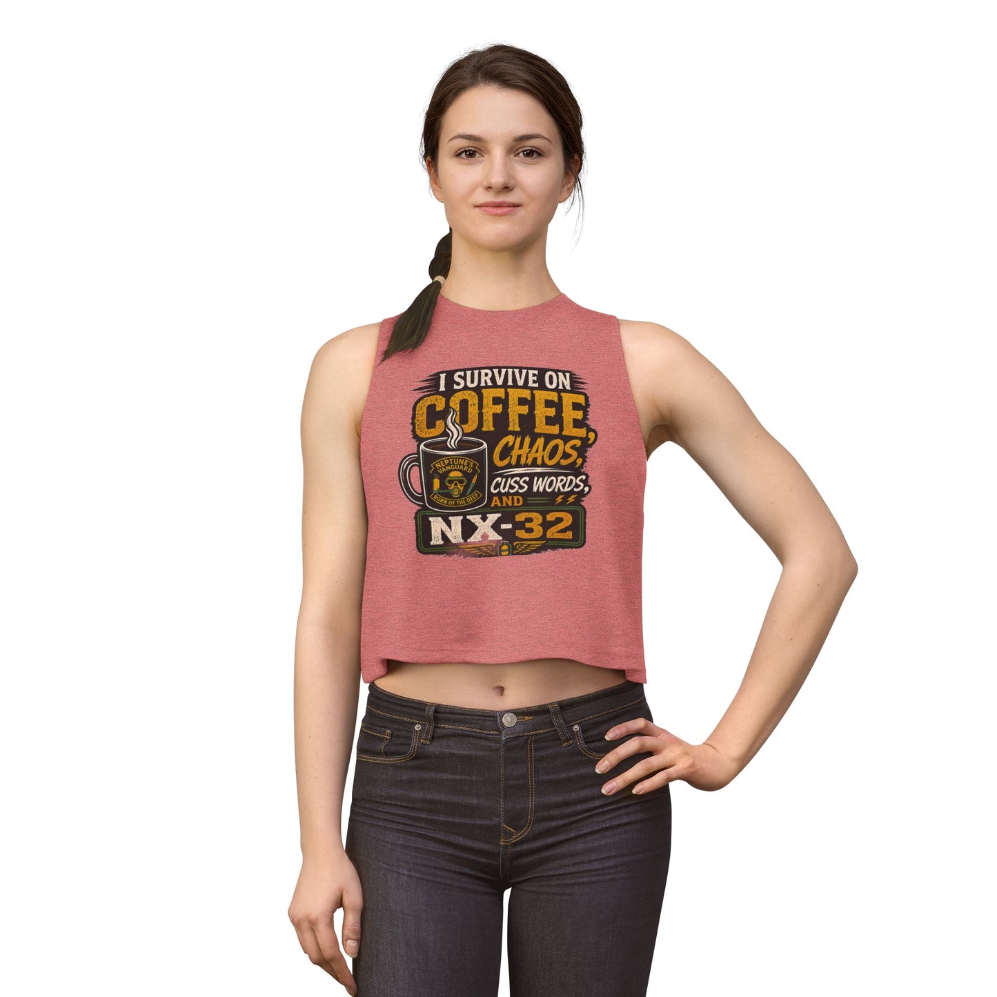 Coffee, Chaos & NX32 Women's Crop Top