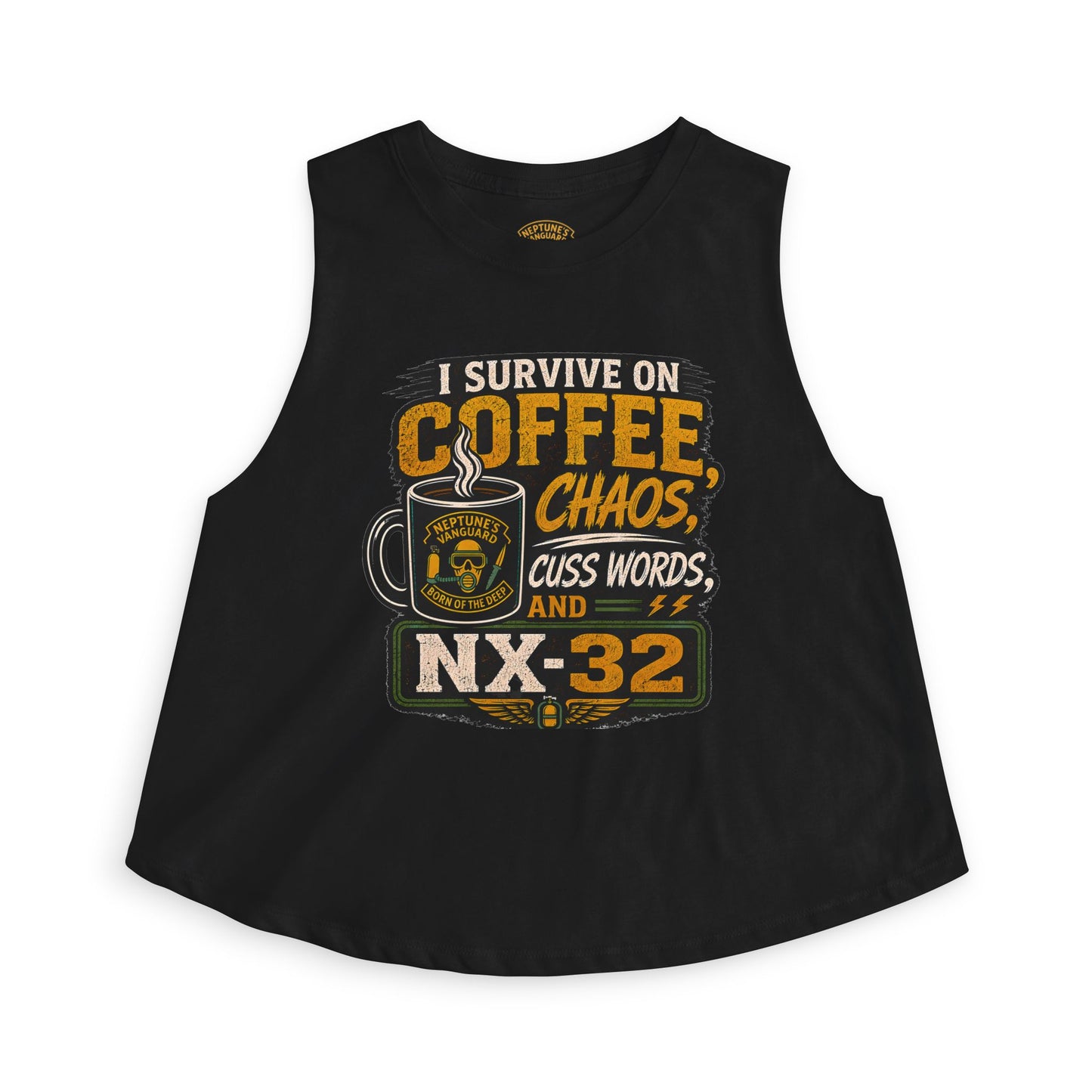 Coffee, Chaos & NX32 Women's Crop Top