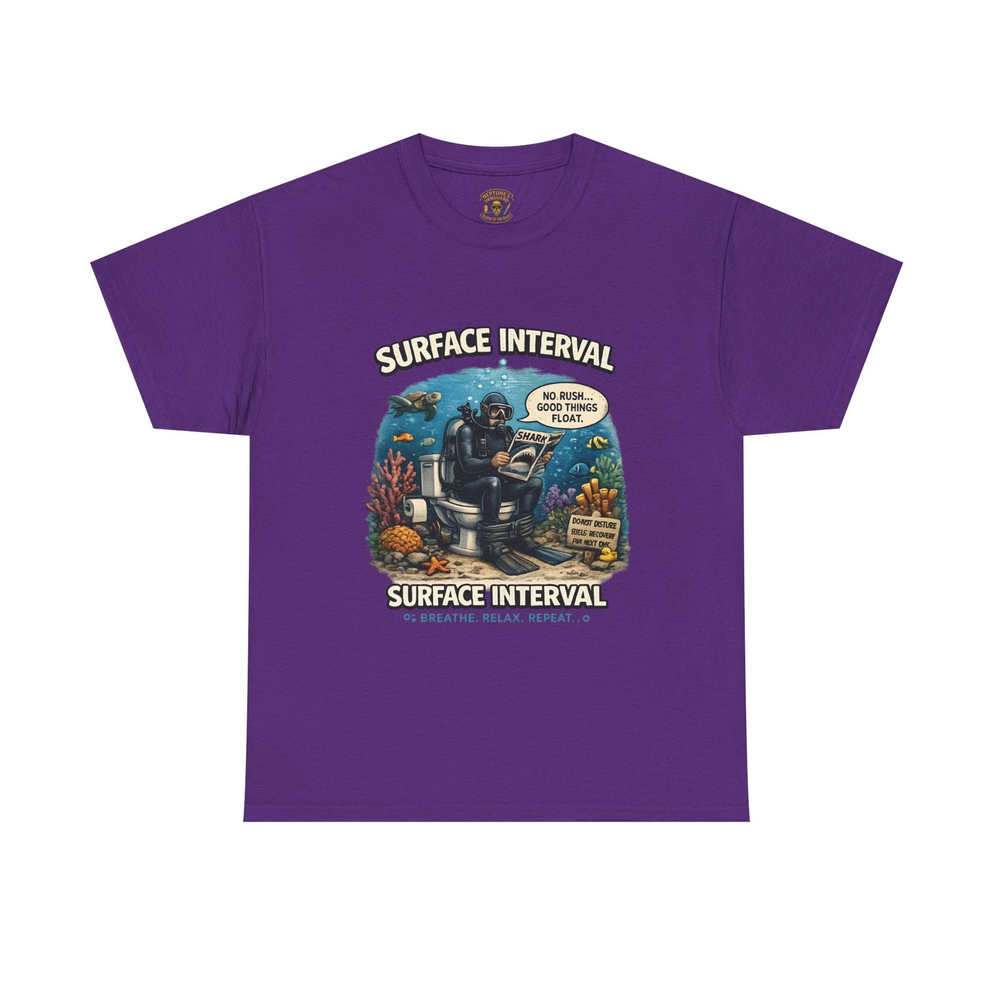 Funny Scuba Diver T Shirt | No Rush Good Things Float