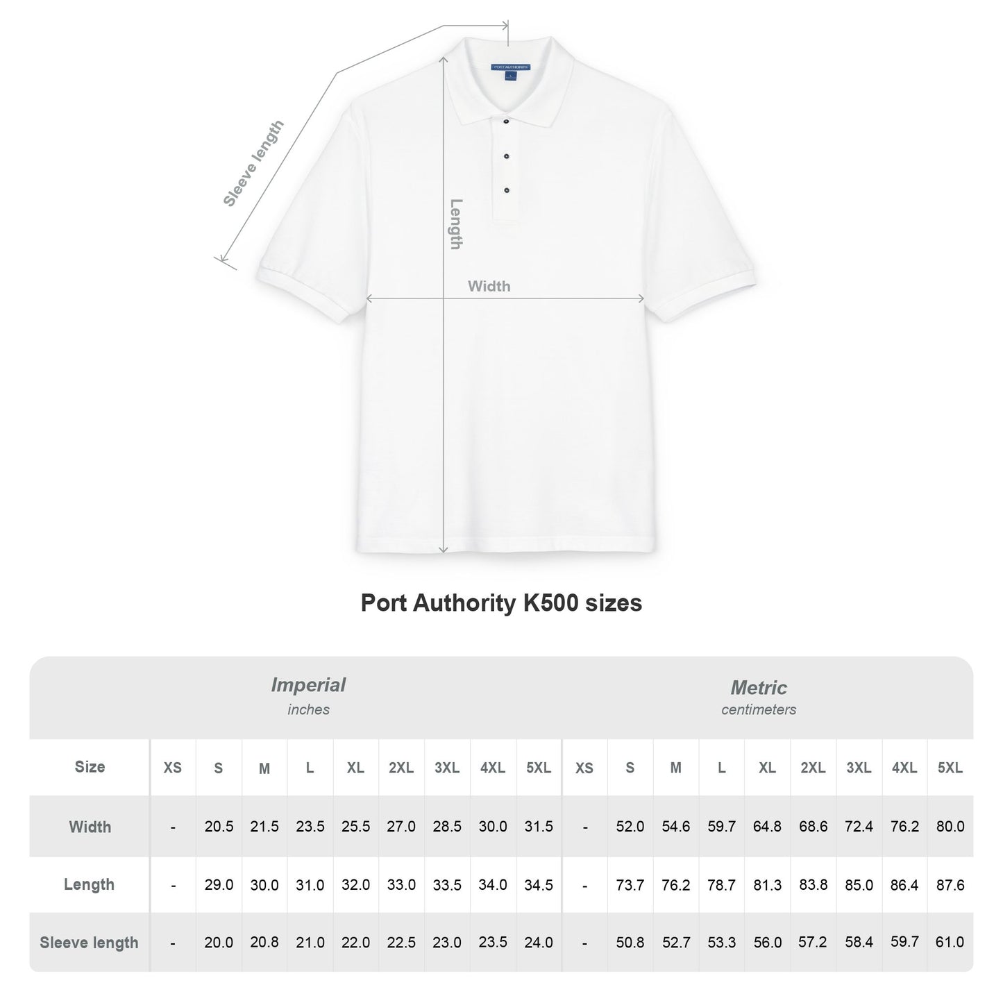 Unisex Embroidered Polo Shirt