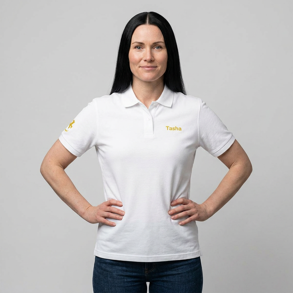 Women’s Cut Embroidered Polo Shirt