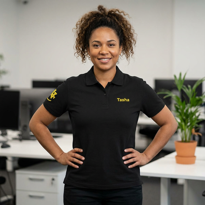 Women’s Cut Embroidered Polo Shirt