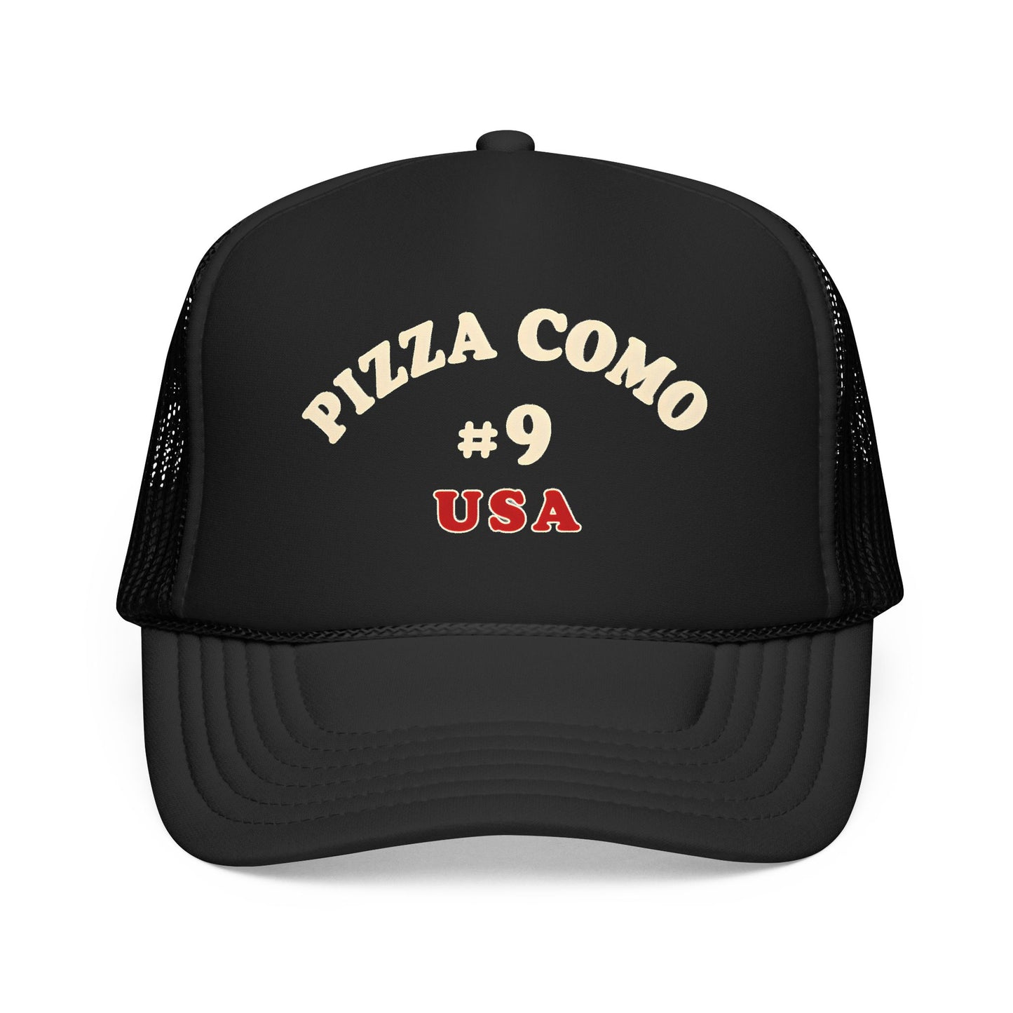Pizza Como #9 USA 1975 Design Remake Trucker Hat
