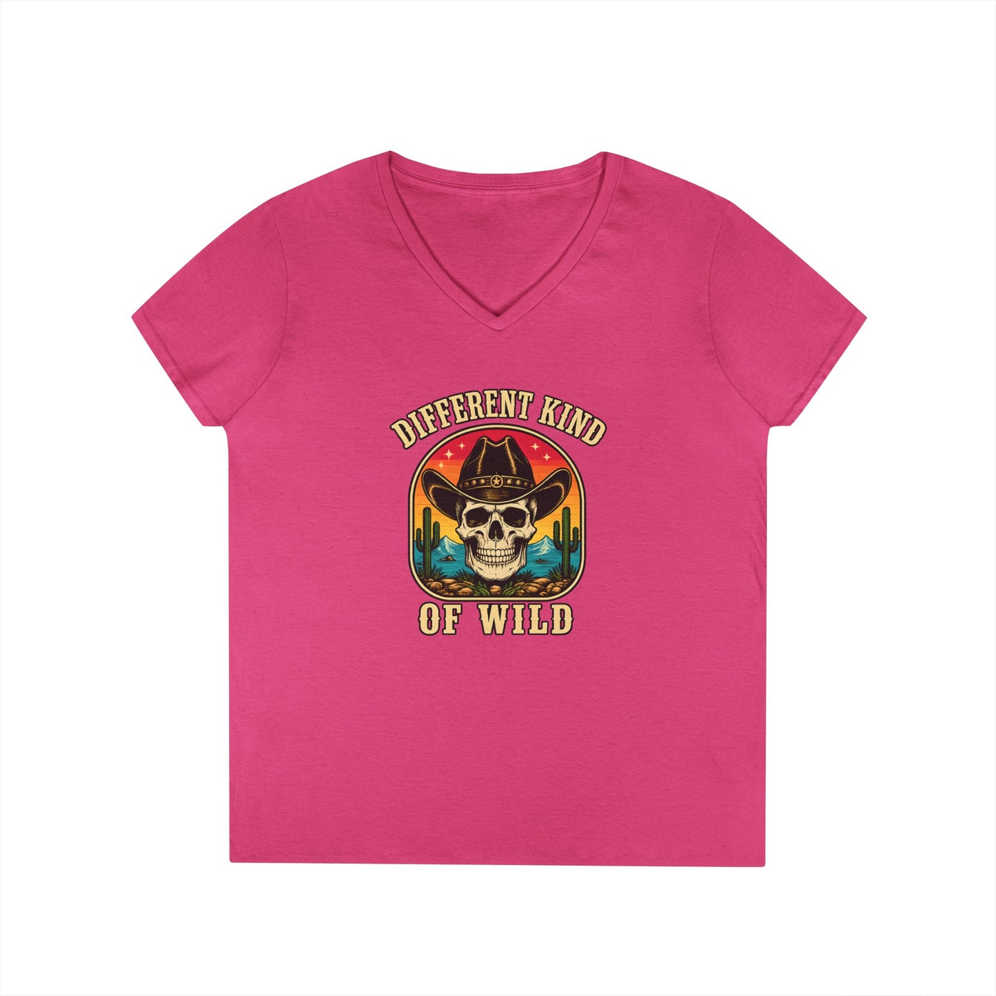 Ladies' V-Neck T-Shirt  'Different Kind of Wild'