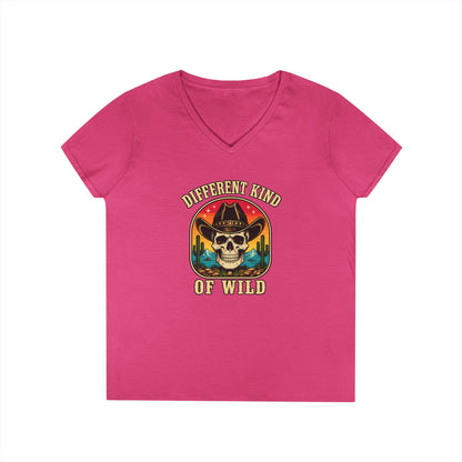 Ladies' V-Neck T-Shirt  'Different Kind of Wild'