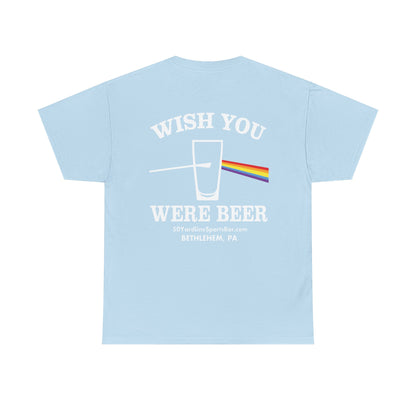Wish You Were Beer 50 Yard Line Sports Bar T Shirt