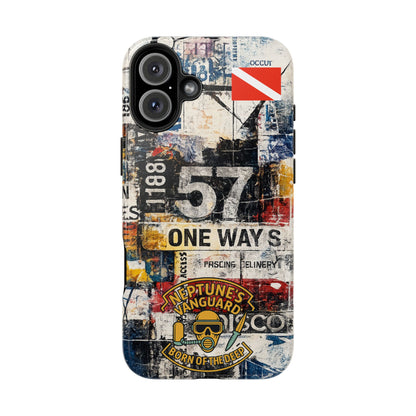 Grunge Street Collage Tough Phone Case