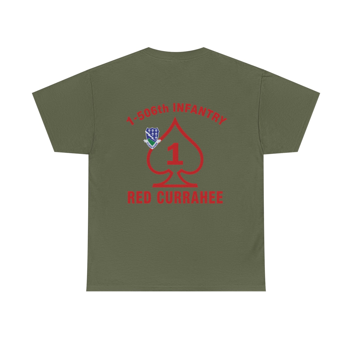 1-506th Infantry “Red Currahee” OG T-Shirt