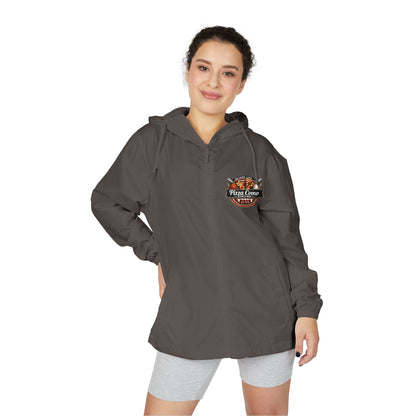 Pizza Como Sports Bar Lightweight Water Resistant Windbreaker