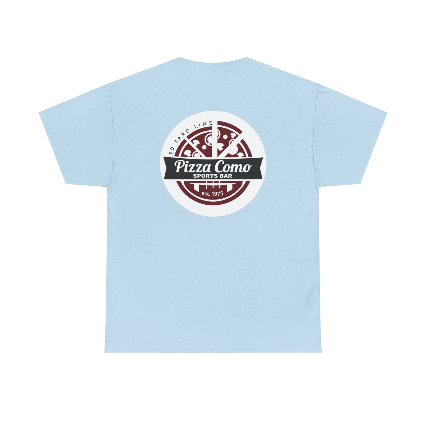 Classic 50 Yard Line Pizza Como Logo T Shirt