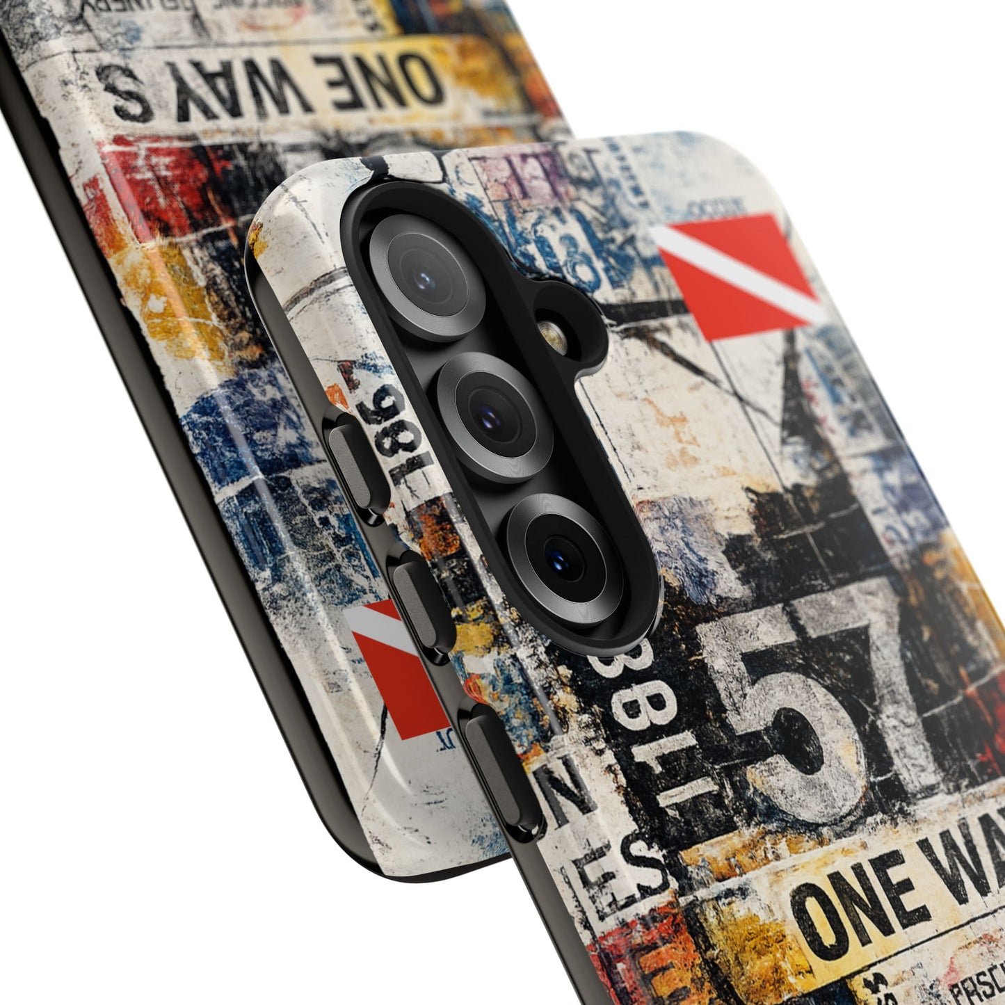 Grunge Street Collage Tough Phone Case
