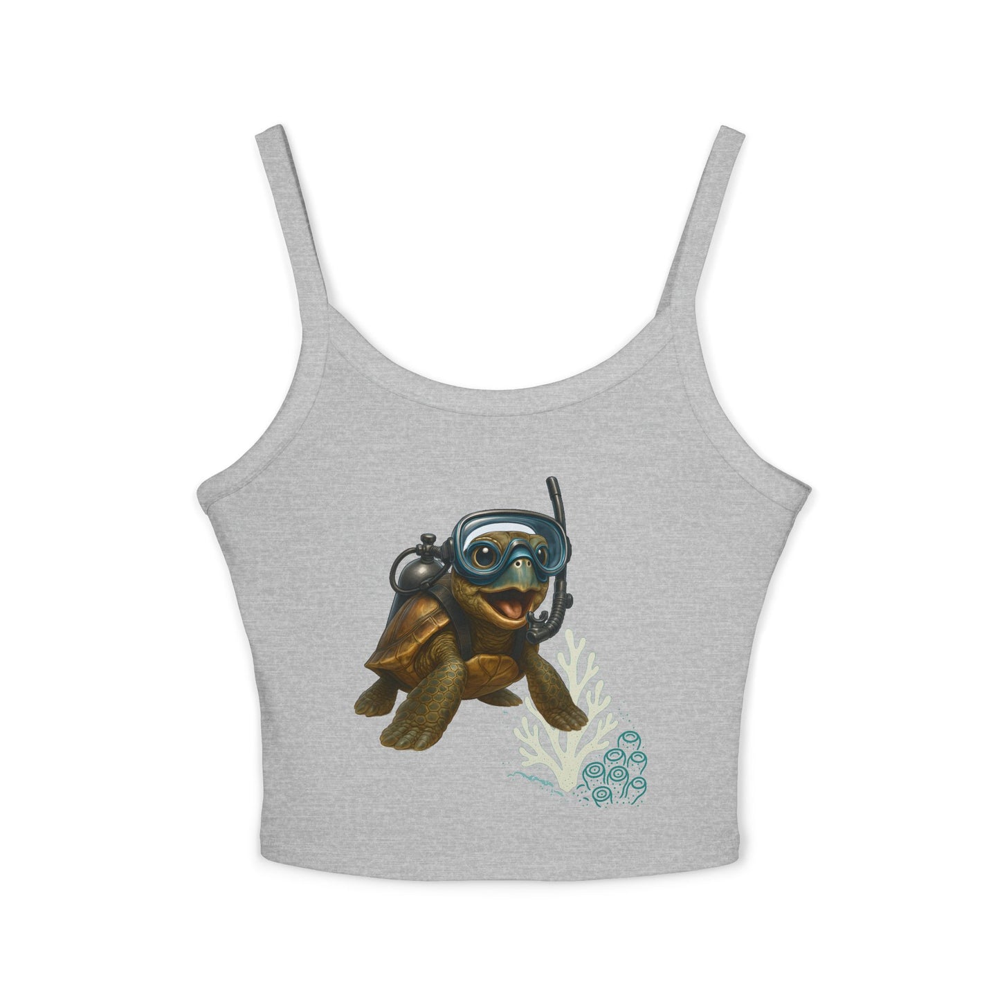 Scuba Turtle Spaghetti Strap Tank