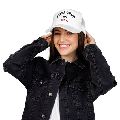 Pizza Como #9 USA 1975 Design Remake Trucker Hat