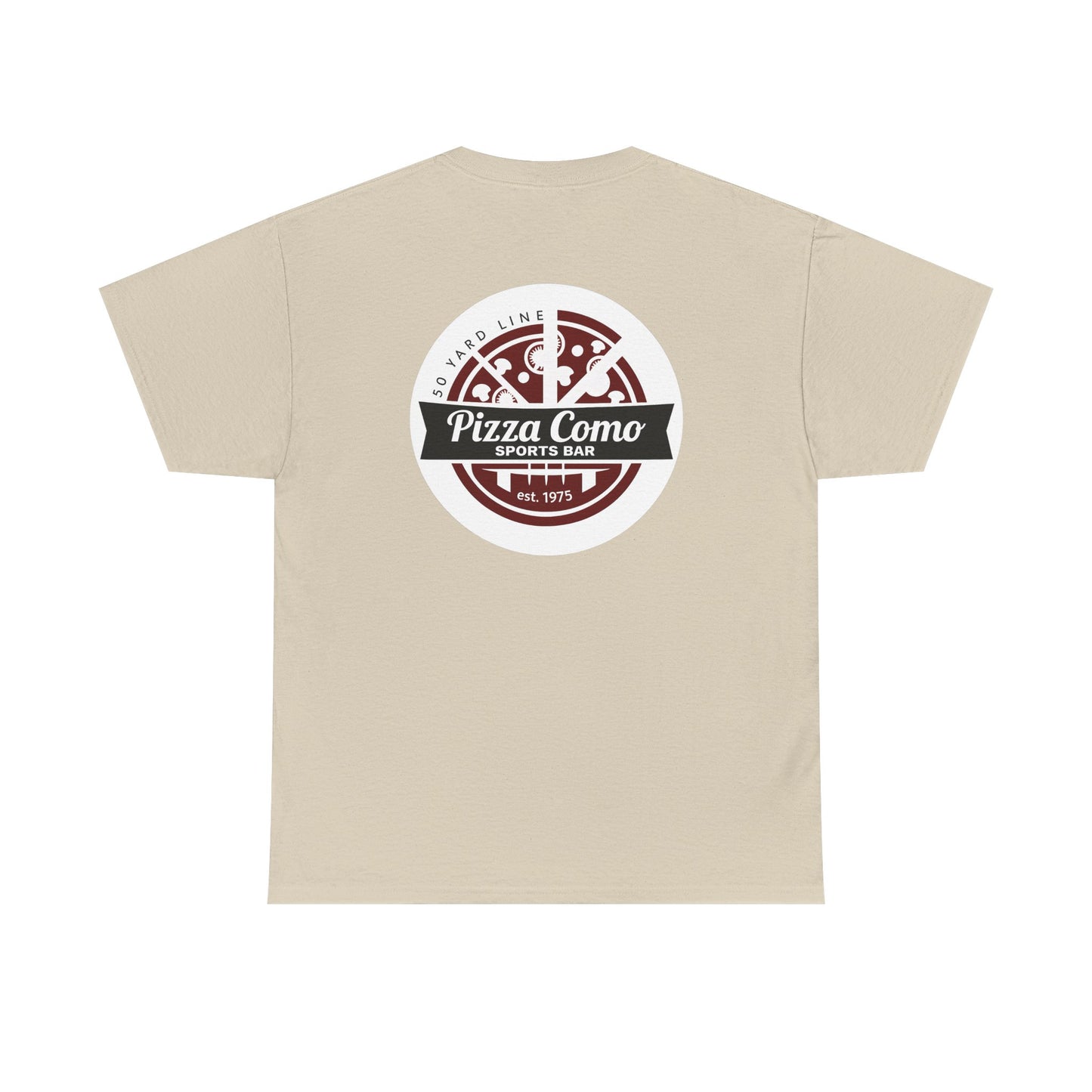 Classic 50 Yard Line Pizza Como Logo T Shirt