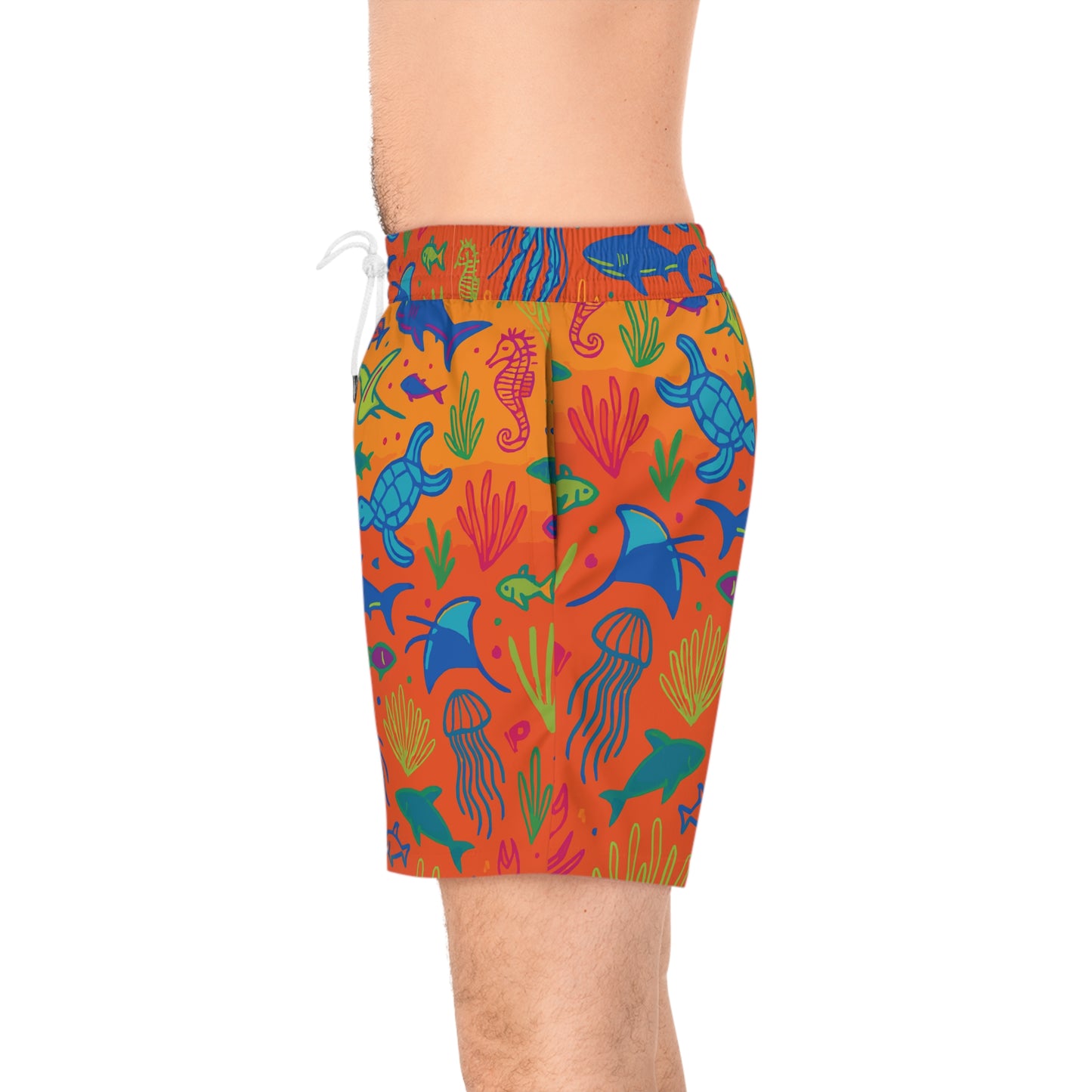 Tropical Sea Life Swim Shorts