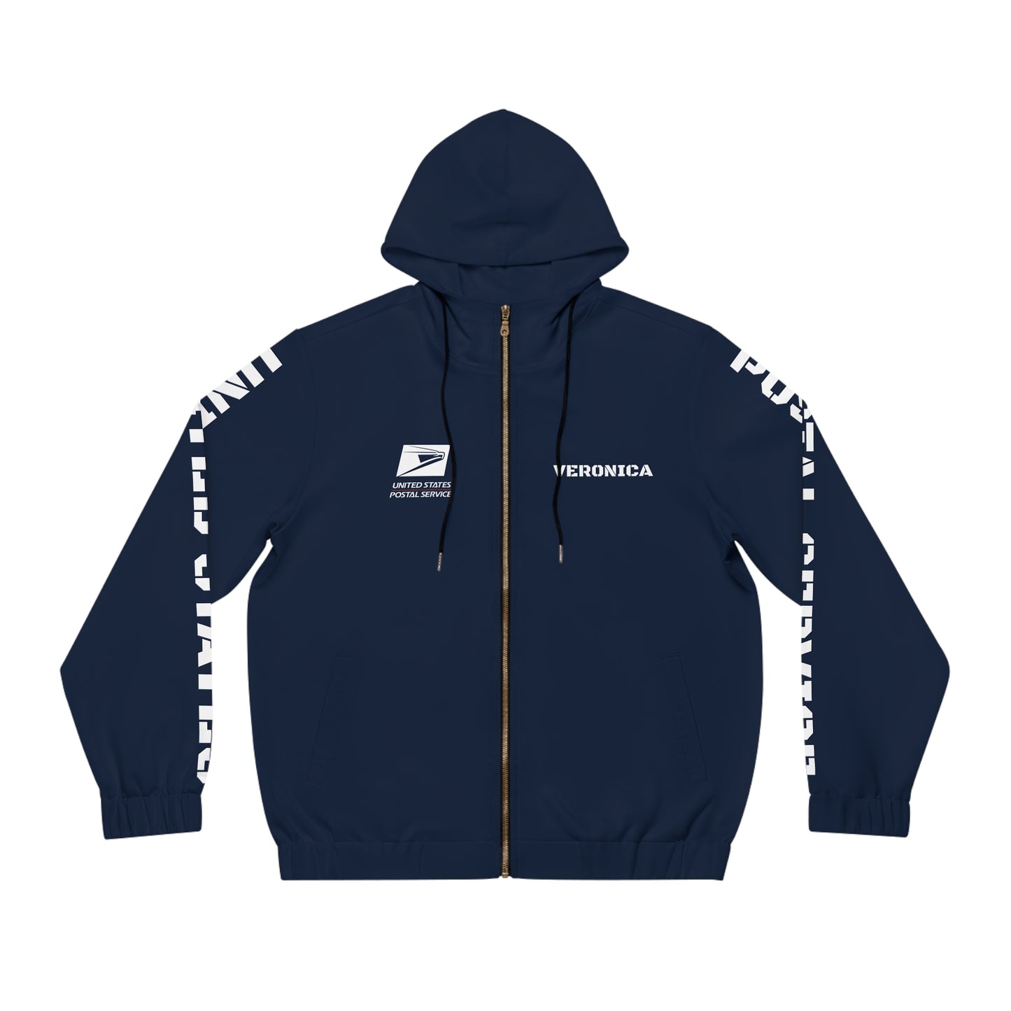 Retro Postal Pride Service Zip-Up Hoodie