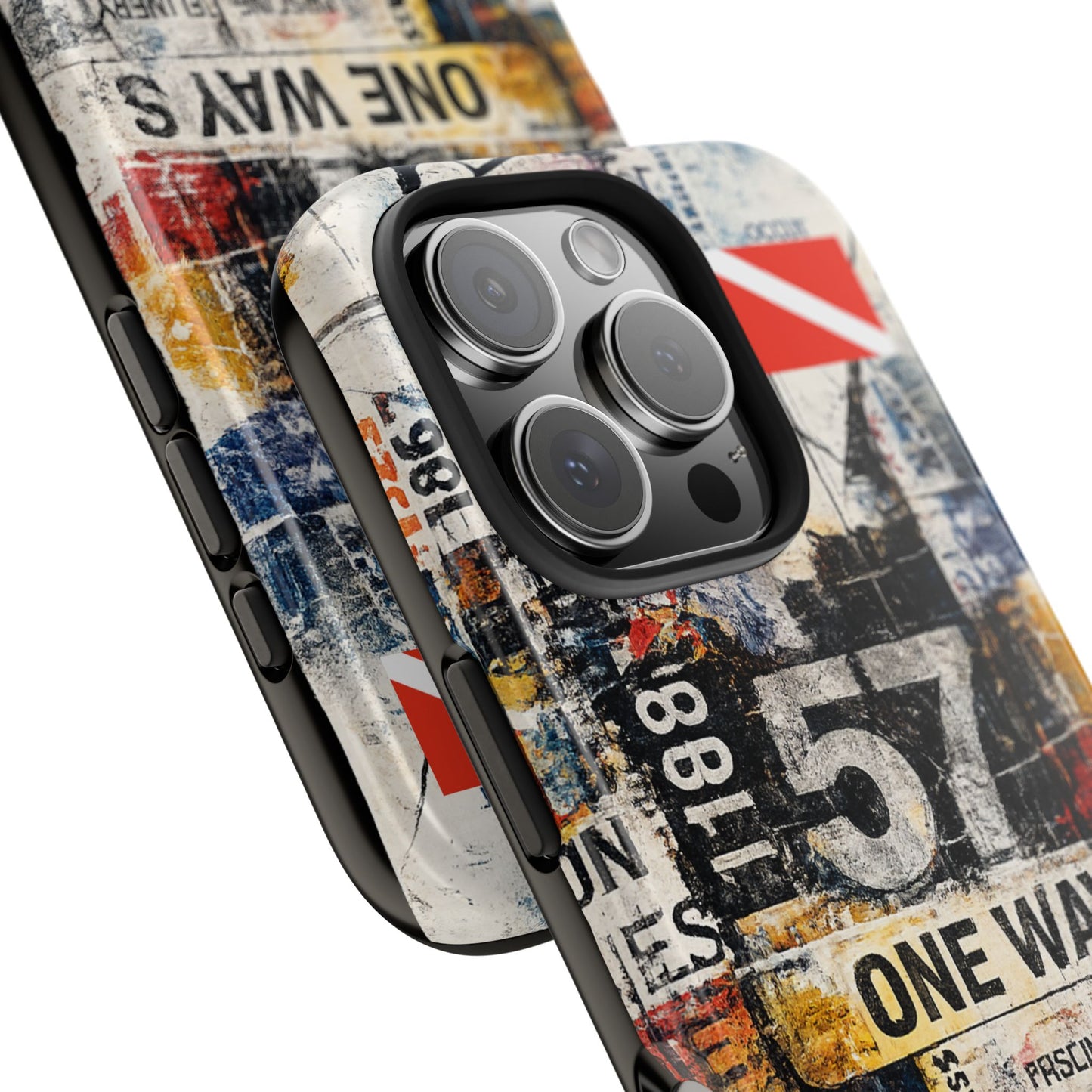 Grunge Street Collage Tough Phone Case