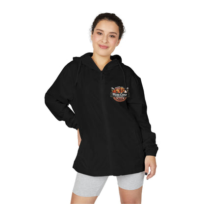 Pizza Como Sports Bar Lightweight Water Resistant Windbreaker
