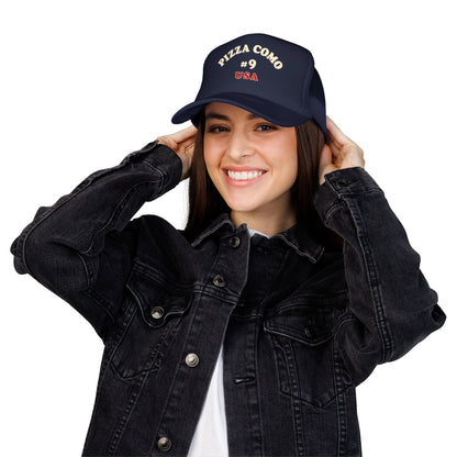 Pizza Como #9 USA 1975 Design Remake Trucker Hat