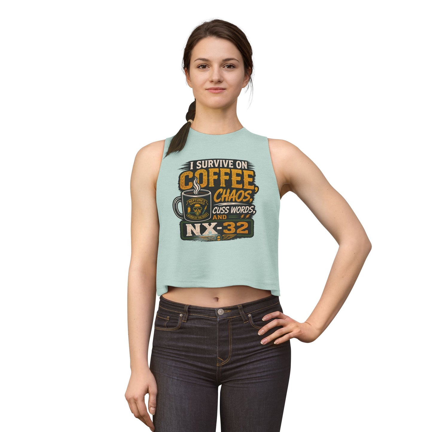 Coffee, Chaos & NX32 Women's Crop Top