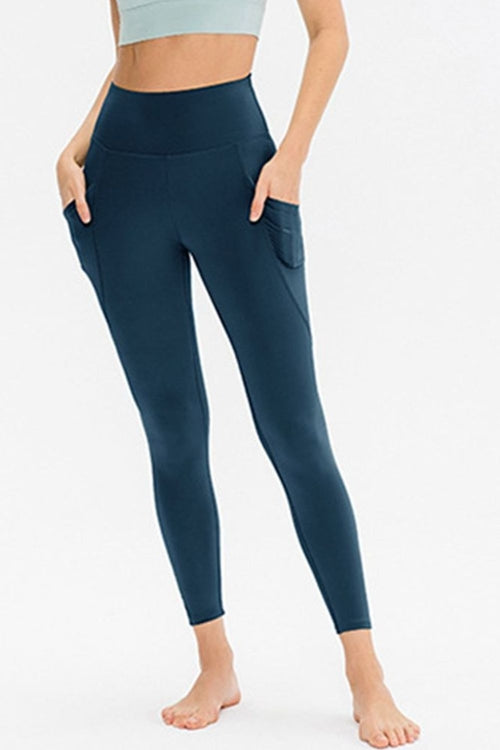 Slim-Fit Long Leggings with Pockets