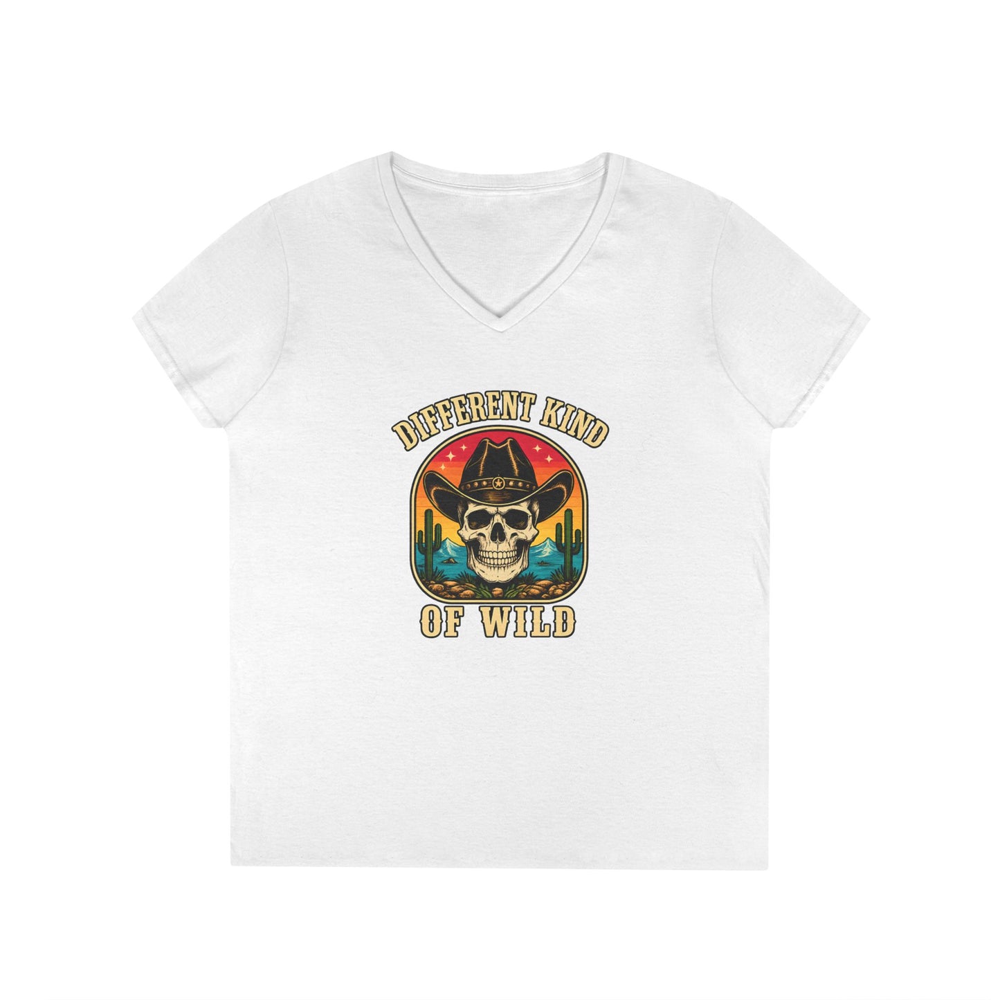 Ladies' V-Neck T-Shirt  'Different Kind of Wild'