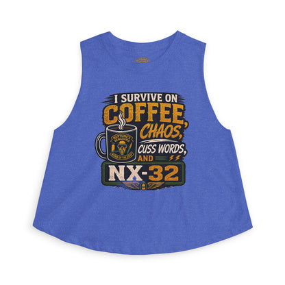Coffee, Chaos & NX32 Women's Crop Top