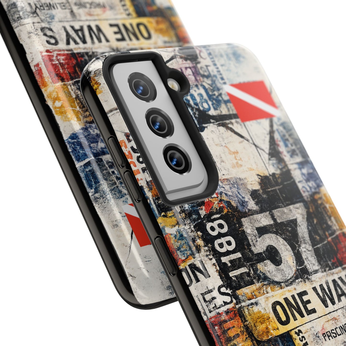 Grunge Street Collage Tough Phone Case