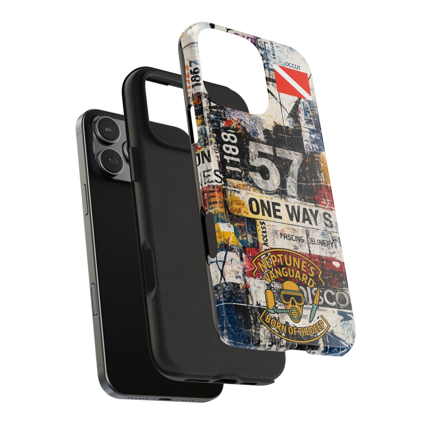 Grunge Street Collage Tough Phone Case