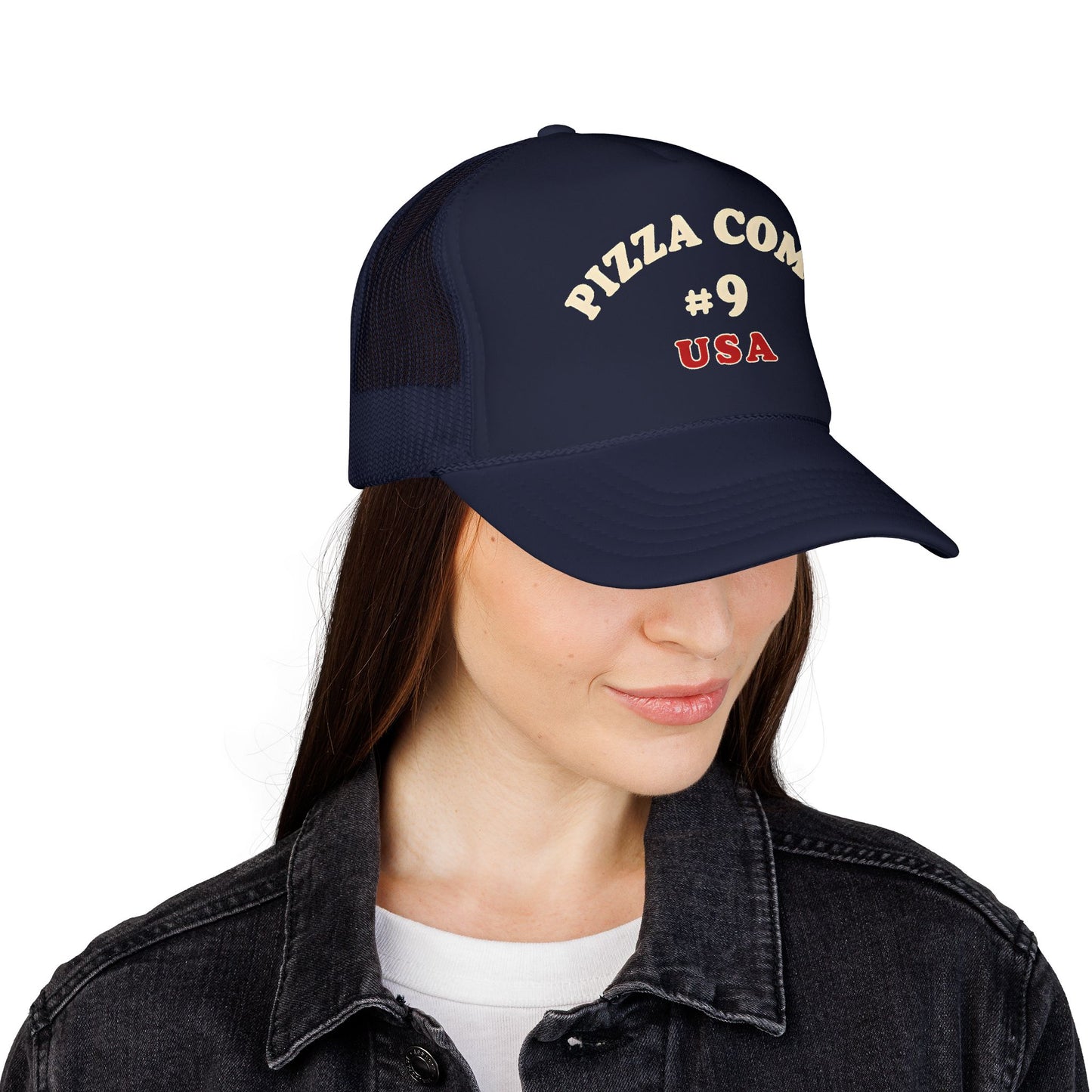 Pizza Como #9 USA 1975 Design Remake Trucker Hat