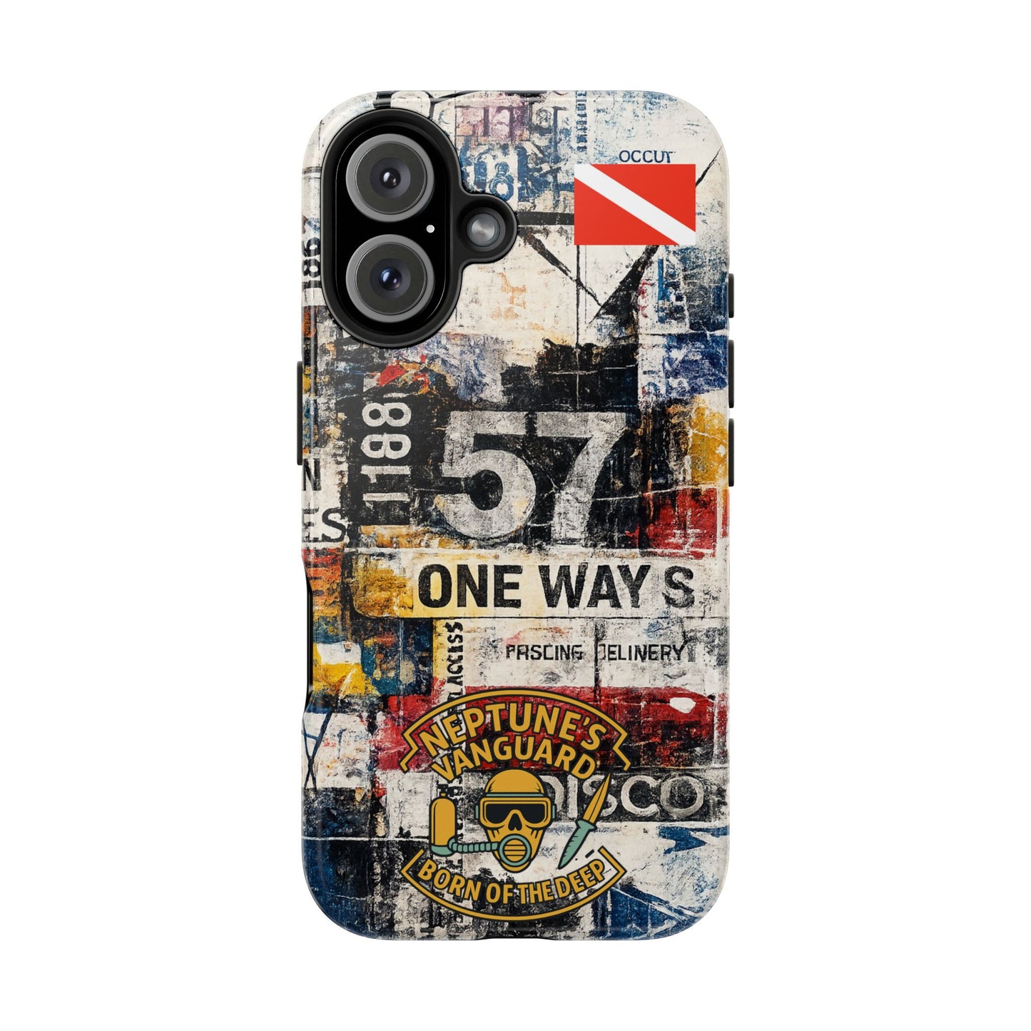 Grunge Street Collage Tough Phone Case