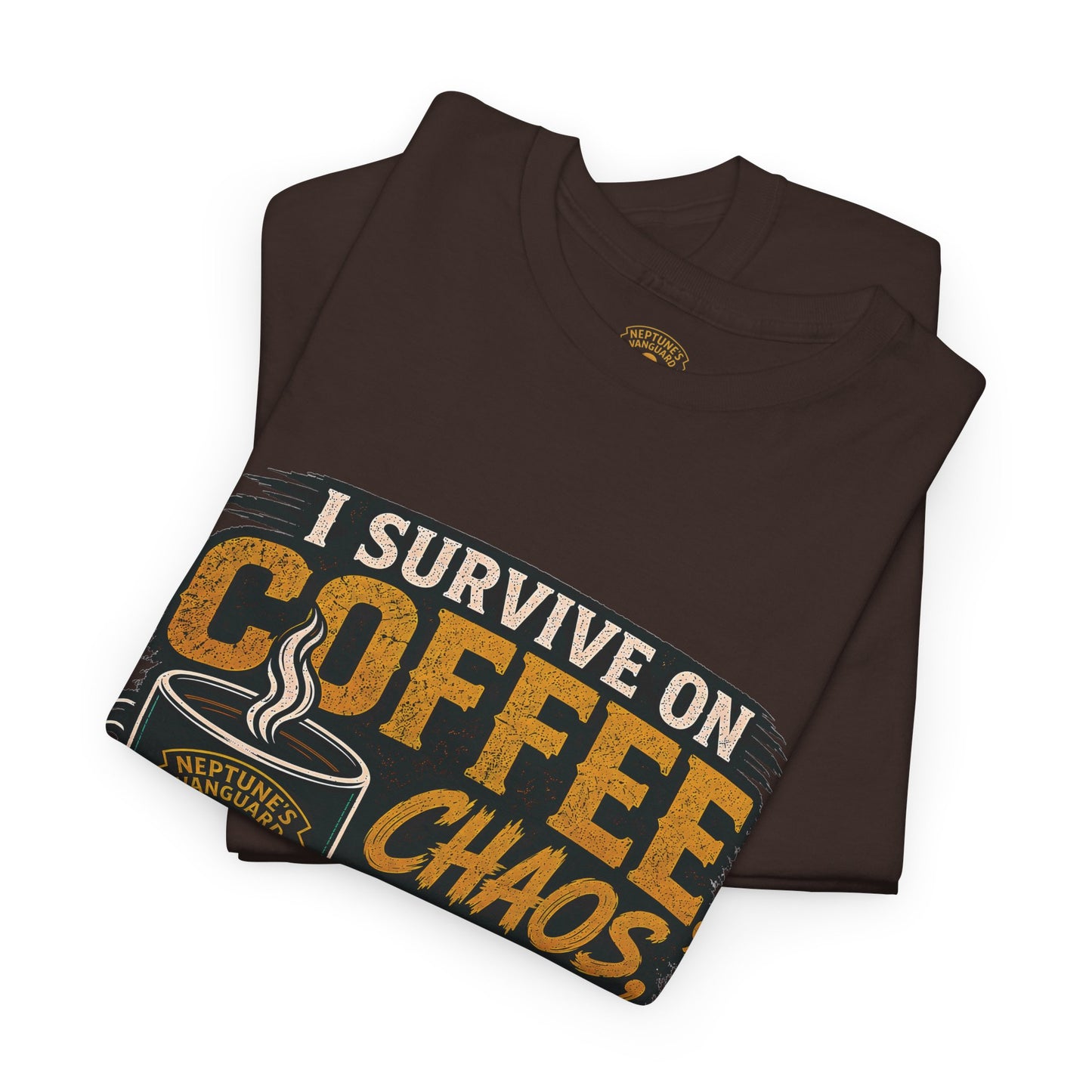 Funny Nitrox Diver T-Shirt | I Survive on Coffee, Chaos, Cuss Words & NX32