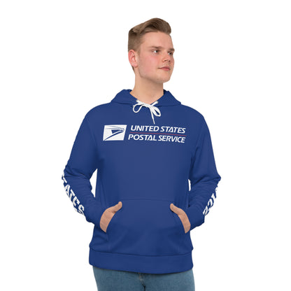 Postal Pride Pullover Hoodie with Vintage Mailman Graphic